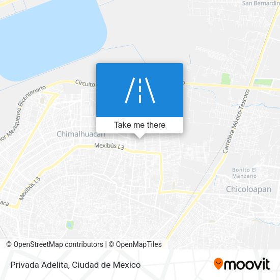 Privada Adelita map