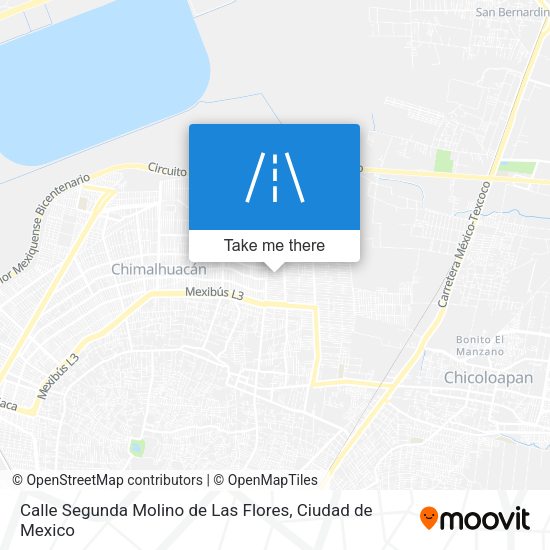 Calle Segunda Molino de Las Flores map
