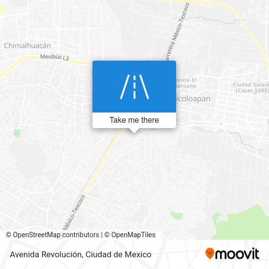 Mapa de Avenida Revolución