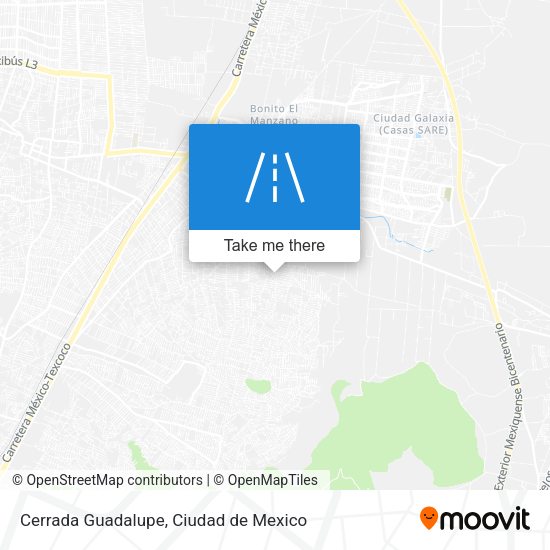 Cerrada Guadalupe map