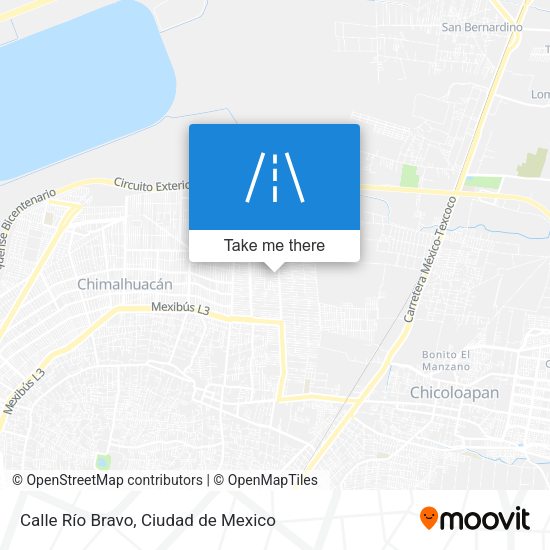 Calle Río Bravo map