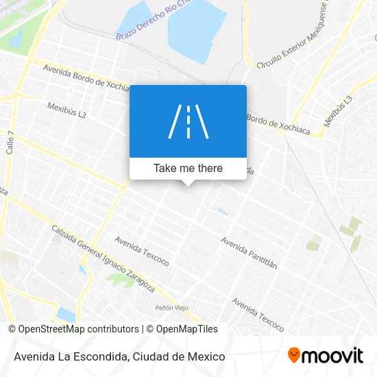 Mapa de Avenida La Escondida