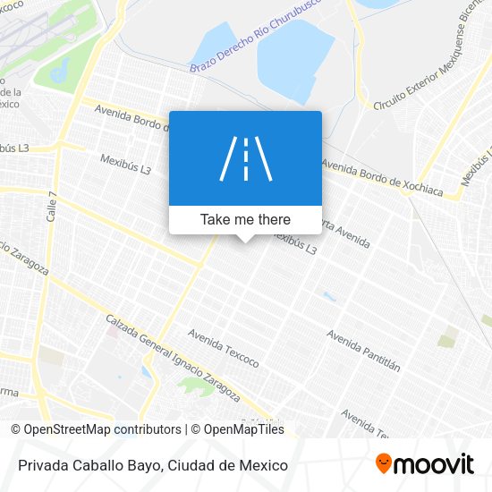 Privada Caballo Bayo map
