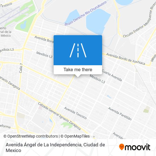 Mapa de Avenida Ángel de La Independencia