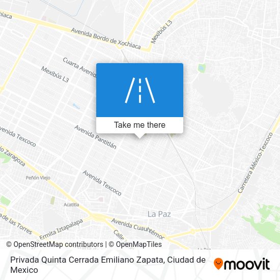 Mapa de Privada Quinta Cerrada Emiliano Zapata