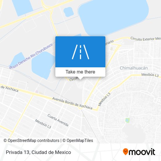 Mapa de Privada 13