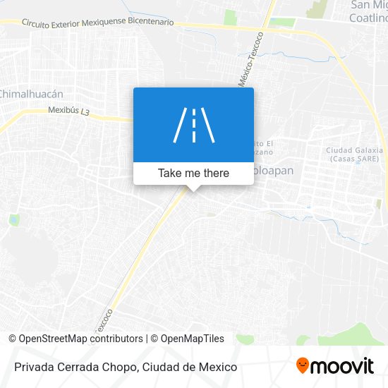 Mapa de Privada Cerrada Chopo