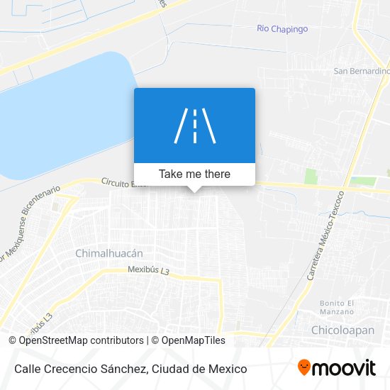 Mapa de Calle Crecencio Sánchez