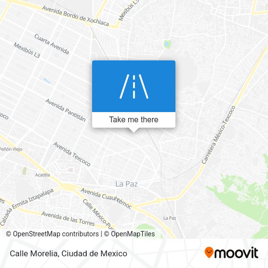 Calle Morelia map