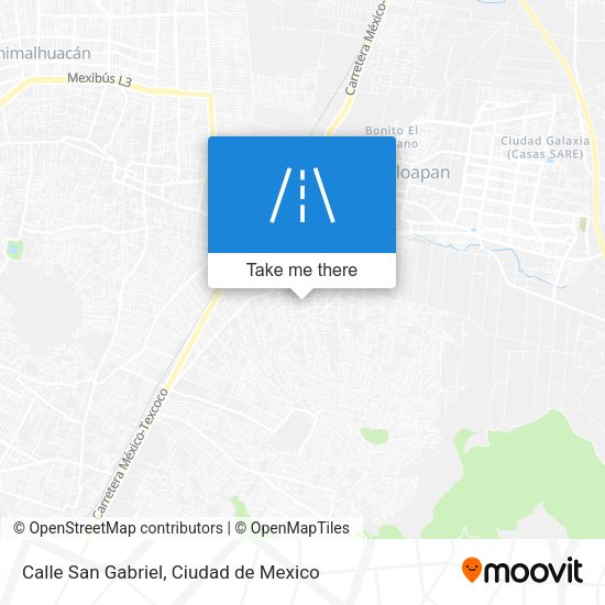 Calle San Gabriel map