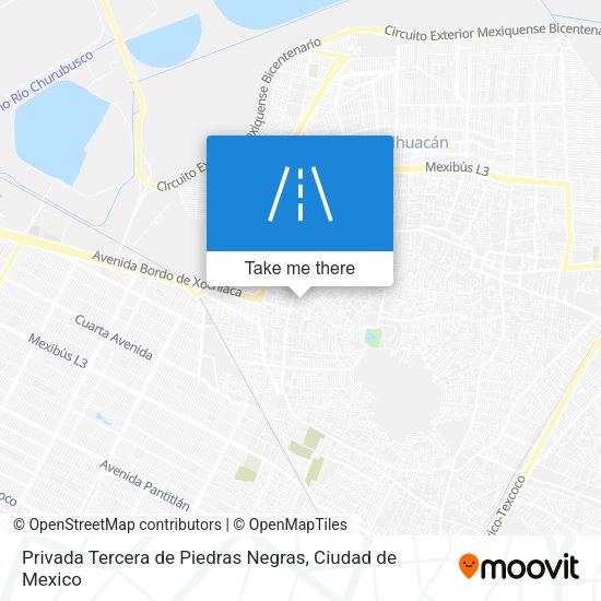 Mapa de Privada Tercera de Piedras Negras