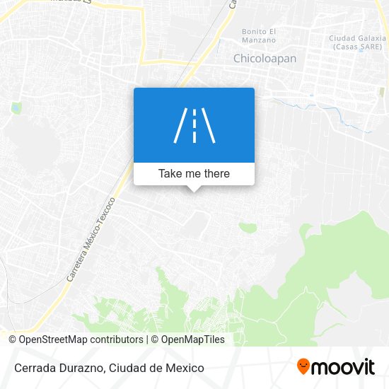 Cerrada Durazno map