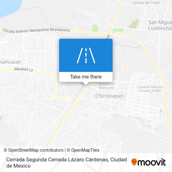 Cerrada Segunda Cerrada Lázaro Cárdenas map