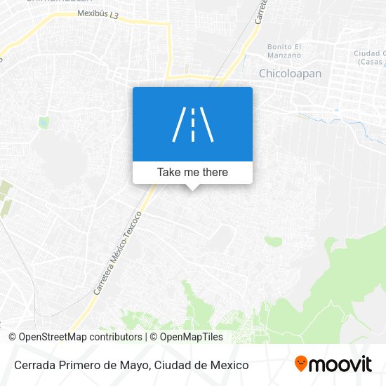 Cerrada Primero de Mayo map