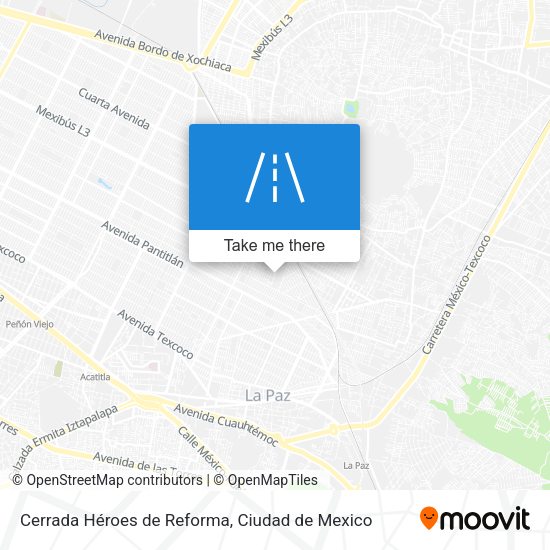 Cerrada Héroes de Reforma map