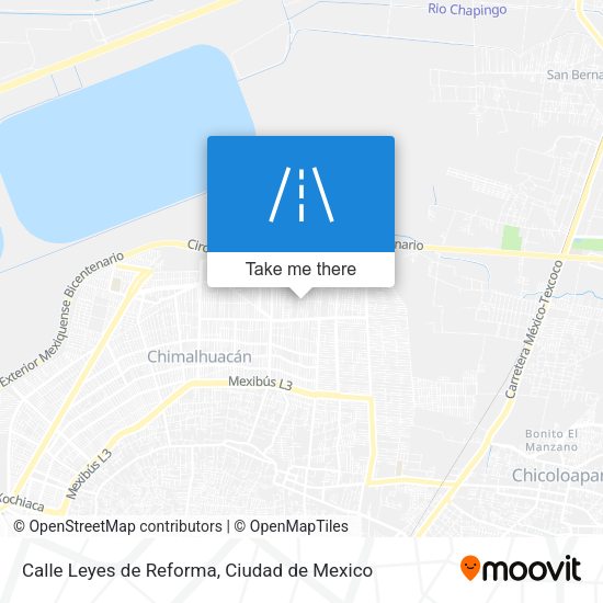Calle Leyes de Reforma map