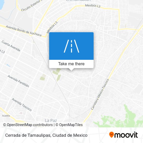 Cerrada de Tamaulipas map