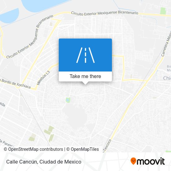 Mapa de Calle Cancún