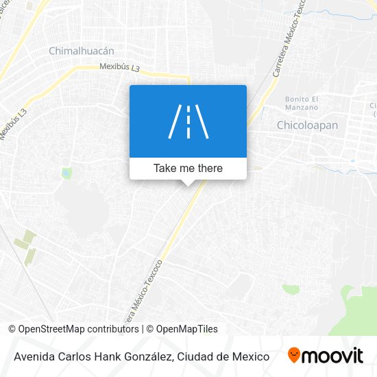 Mapa de Avenida Carlos Hank González