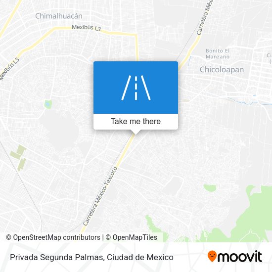 Mapa de Privada Segunda Palmas