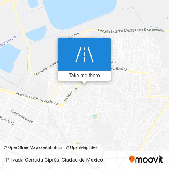 Privada Cerrada Ciprés map