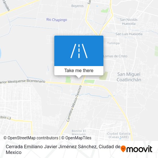 Mapa de Cerrada Emiliano Javier Jiménez Sánchez
