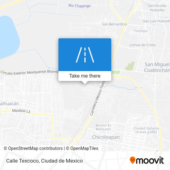 Mapa de Calle Texcoco