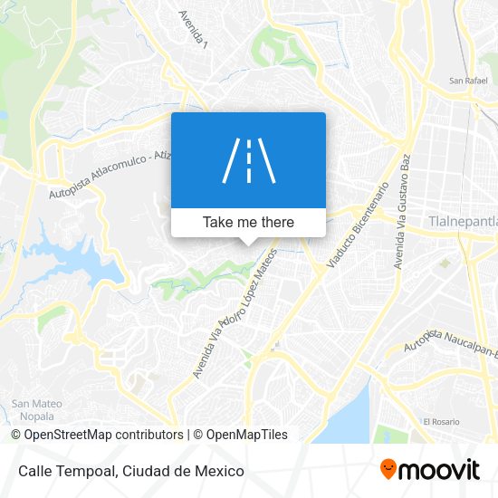 Calle Tempoal map