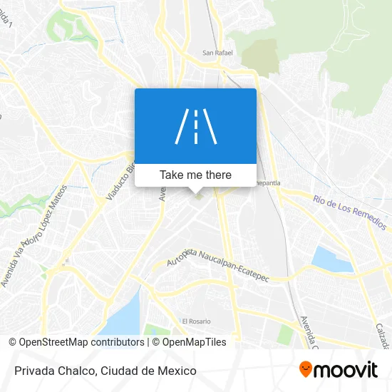 Privada Chalco map