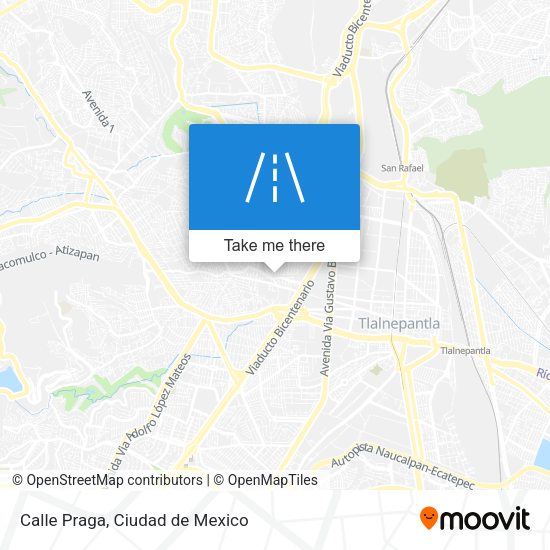 Mapa de Calle Praga