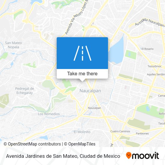 Avenida Jardines de San Mateo map
