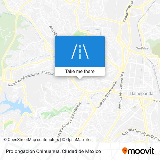 Prolongación Chihuahua map