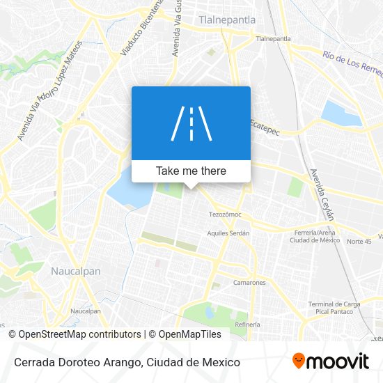 Cerrada Doroteo Arango map