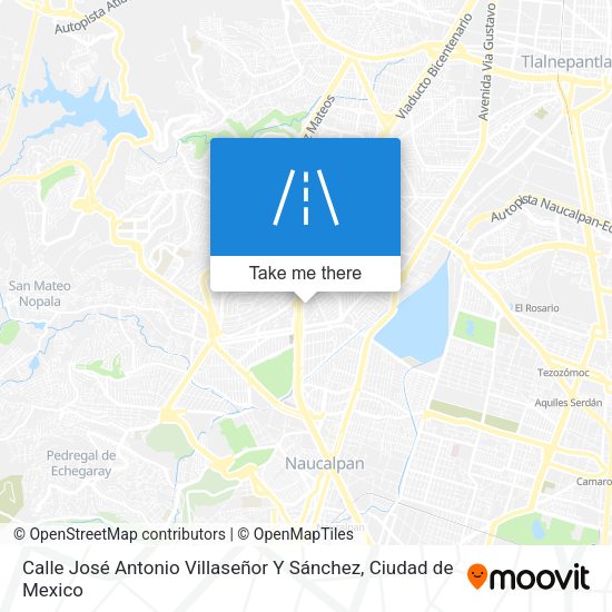 Mapa de Calle José Antonio Villaseñor Y Sánchez