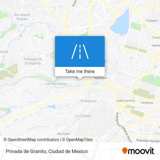 Privada de Granito map