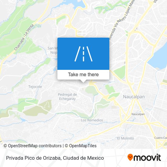 Privada Pico de Orizaba map
