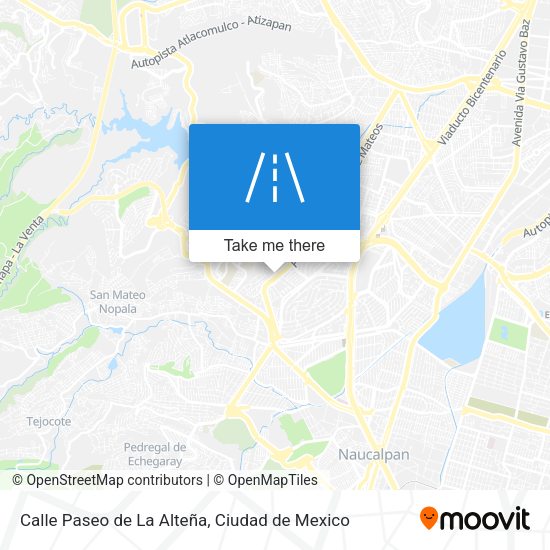 Mapa de Calle Paseo de La Alteña