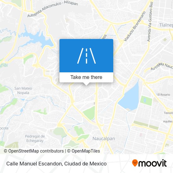 Calle Manuel Escandon map