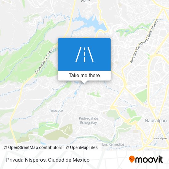 Mapa de Privada Nísperos