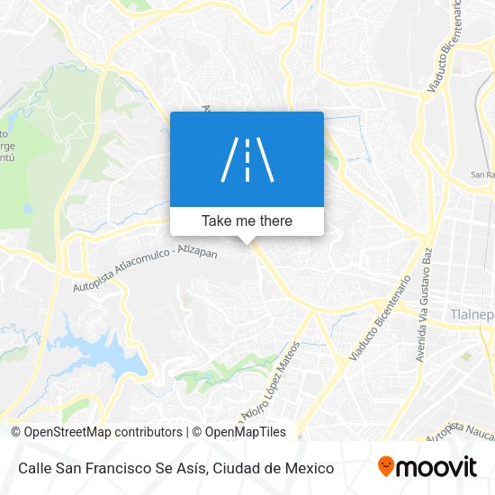 Calle San Francisco Se Asís map