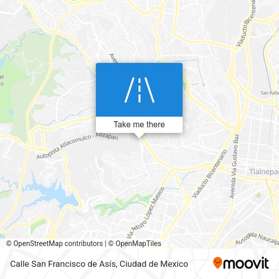 Calle San Francisco de Asís map