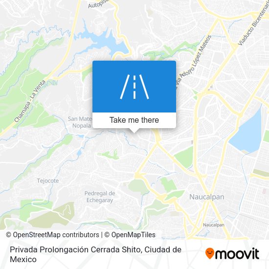 Mapa de Privada Prolongación Cerrada Shito