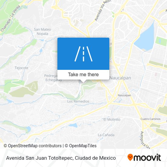 Mapa de Avenida San Juan Totoltepec