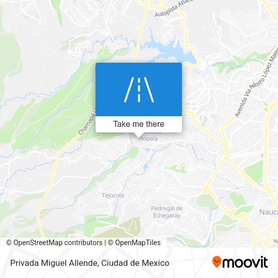 Privada Miguel Allende map