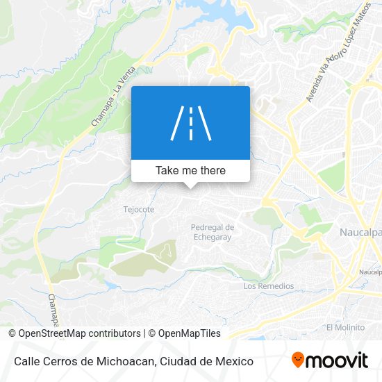 Mapa de Calle Cerros de Michoacan