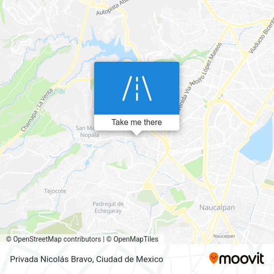 Privada Nicolás Bravo map