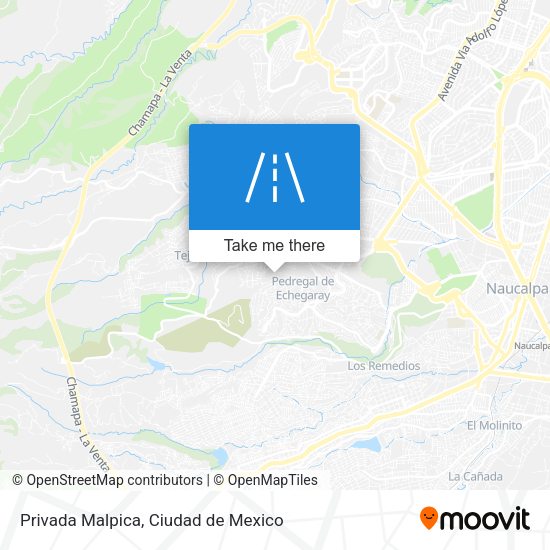 Privada Malpica map