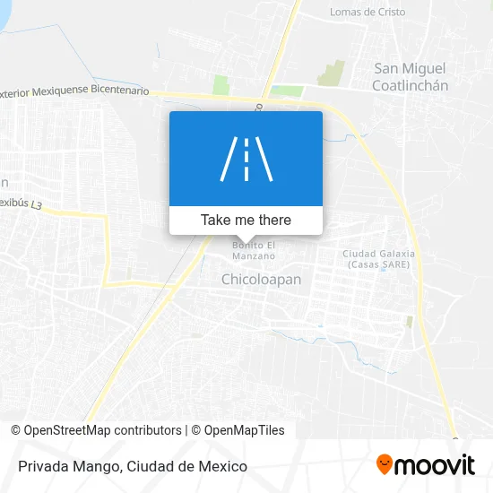 Privada Mango map