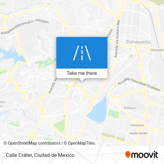 Calle Cráter map
