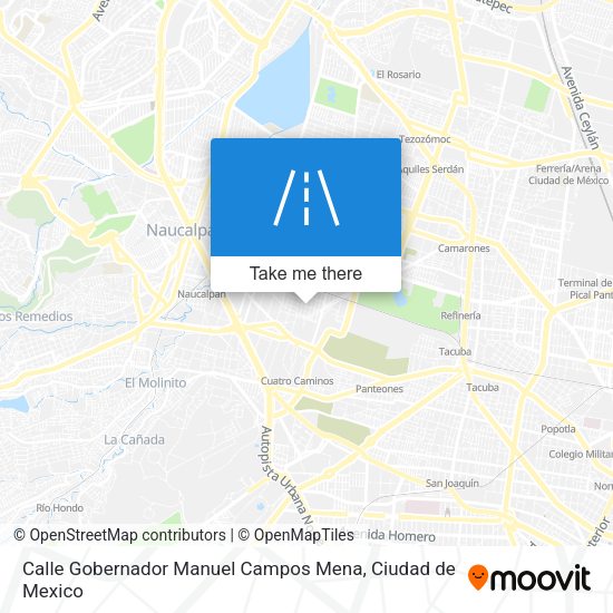 Calle Gobernador Manuel Campos Mena map